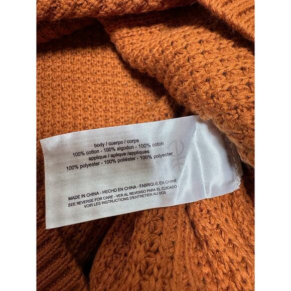 Bass Outdoor Men’s Orange Quarter Zip Long Sleeve Pullover Sweater Size XXl - Picture 6 of 8